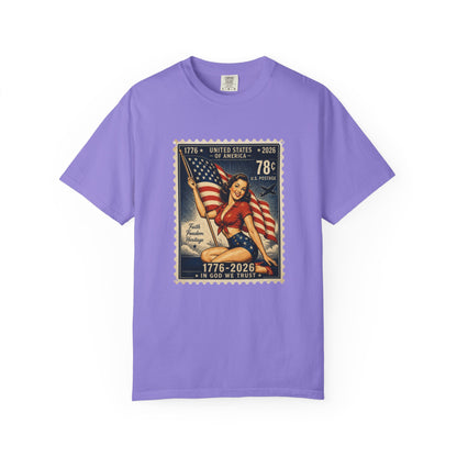 Vintage Patriotic Stamp T-Shirt