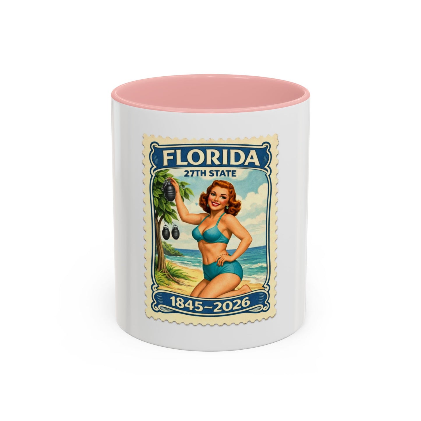 Florida Vintage Pin-Up Coffee Mug — 11/15oz Accent Mug (1845–2026)