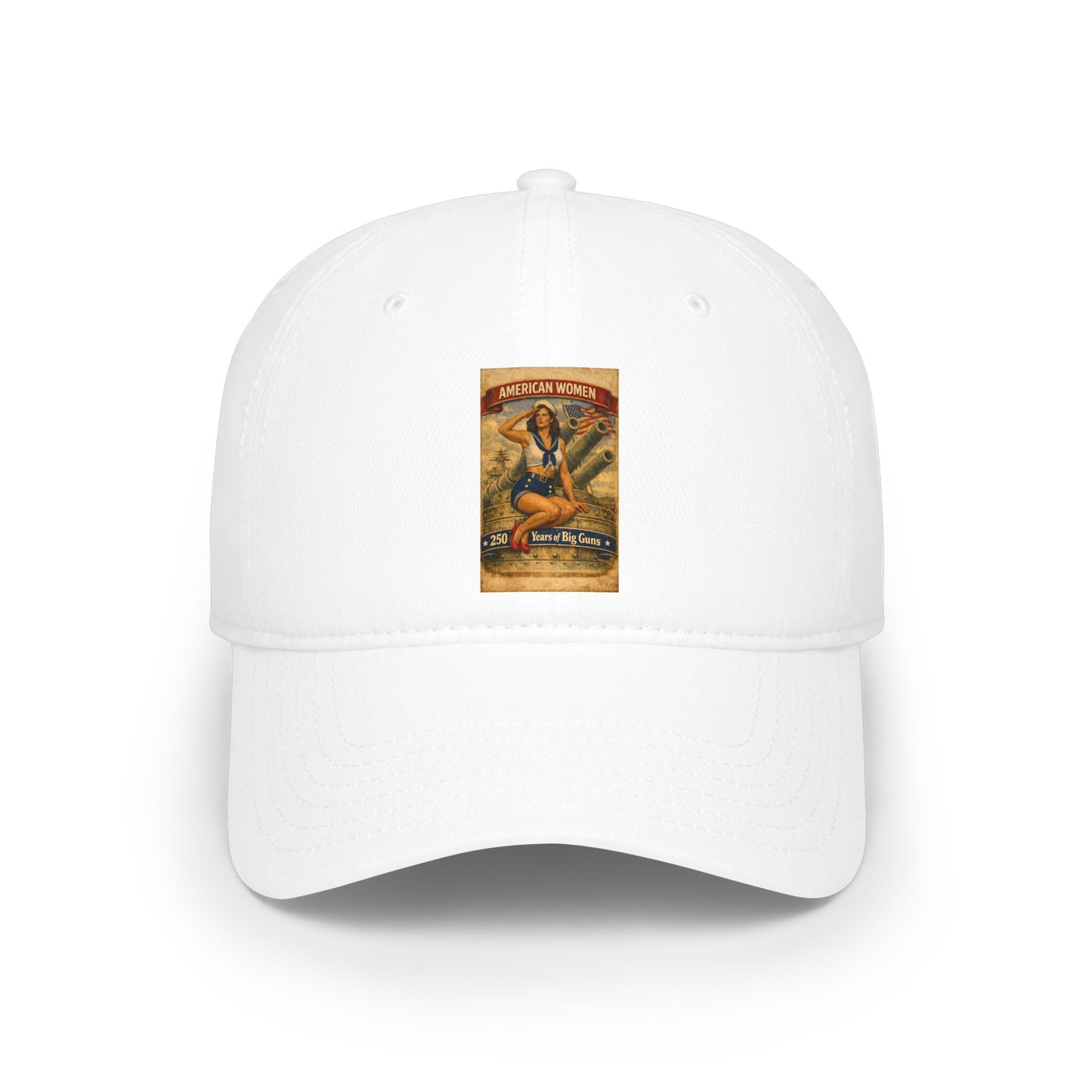 Vintage Surf Pinup Low Profile Baseball Cap