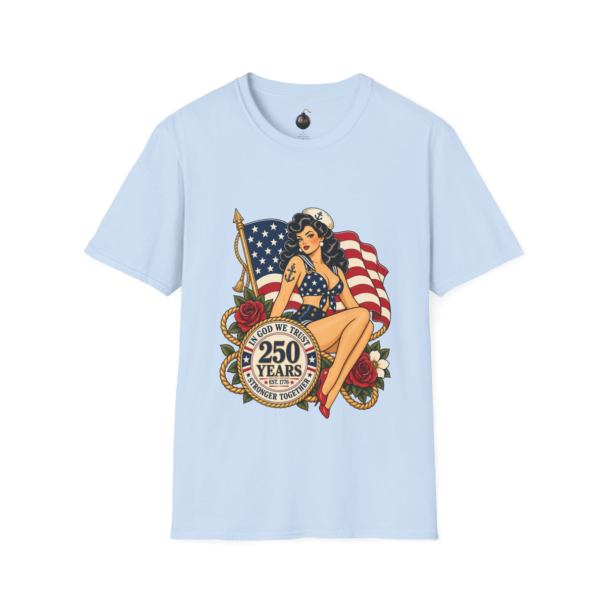 Vintage pin up sailor-patriotic