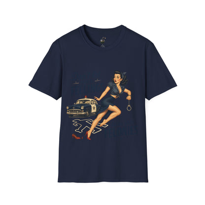 Don't Let Your Feelings Turn into Felonies" - short sleeve t-shirt