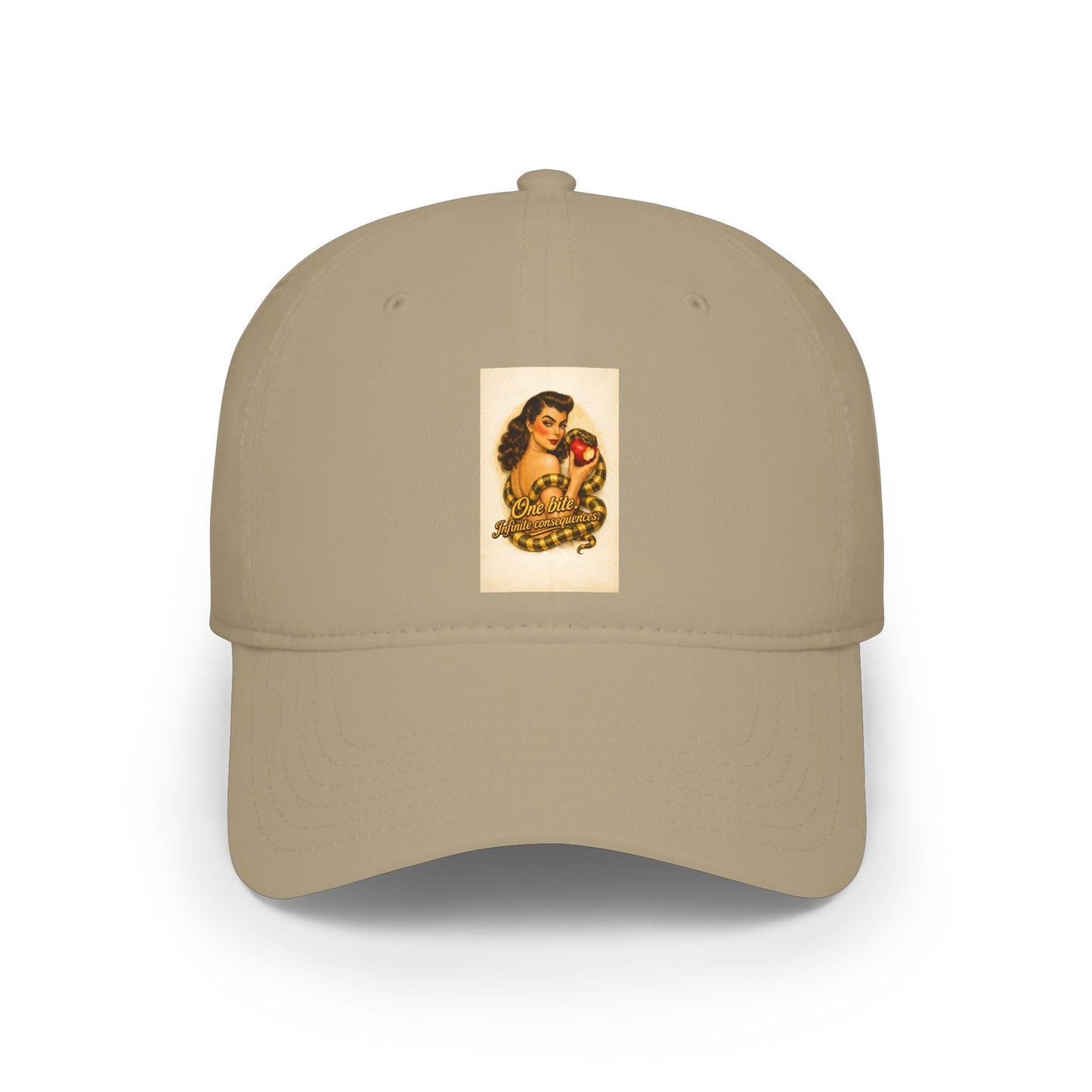 Vintage Pin-Up Rose Patch Baseball Cap