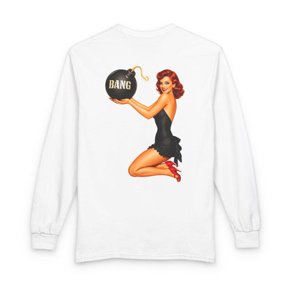 Patriot Pin Up Bang Babe - Long Sleeve T-Shirt