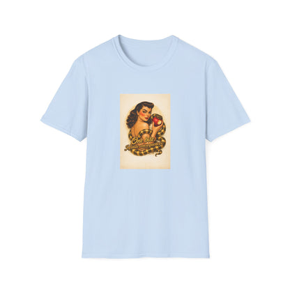 Pin-Up Poison Apple T-Shirt — "One Bite" Retro Graphic Tee