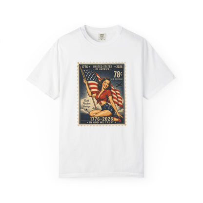 Vintage Patriotic Stamp T-Shirt