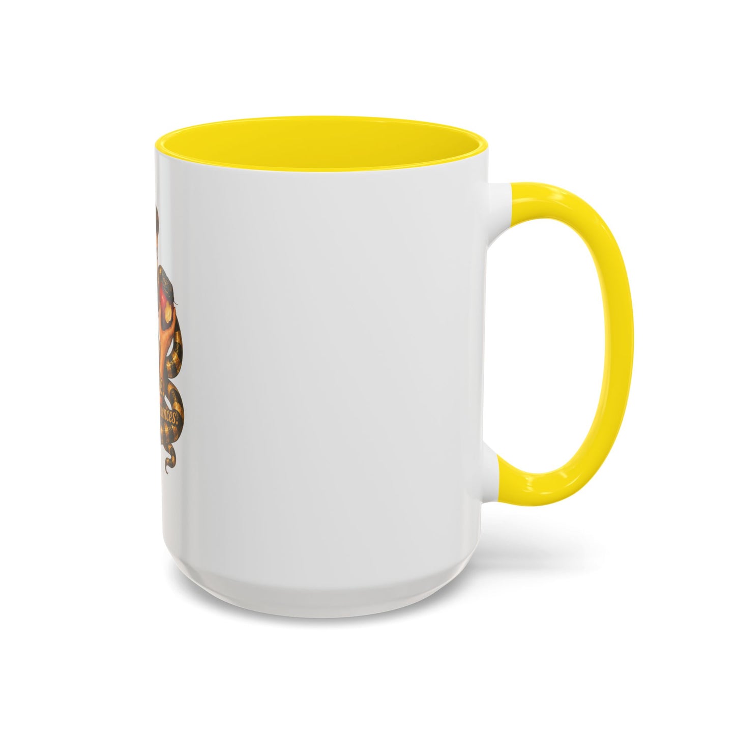 Vintage Pinup Coffee Mug — "One Bite... Infinite Consequences"