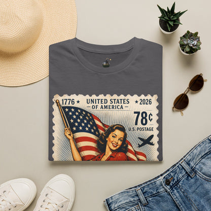Vintage American Pin Up-US Stamp