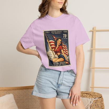 Vintage Patriotic Stamp T-Shirt