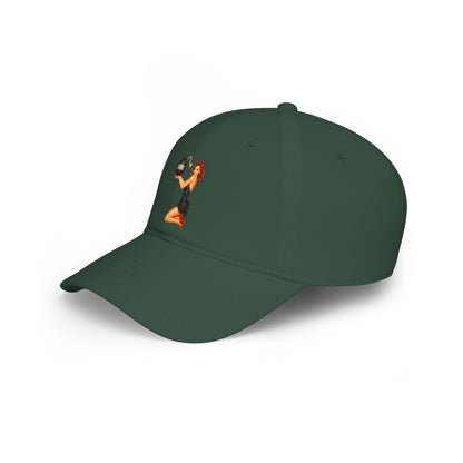 Pinup Girl Vintage Baseball Cap — Retro "Babe" Embroidered Low Profile Hat