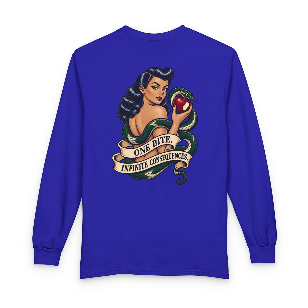 Eve Pin Up, One Bite Infinite Consequences - Long Sleeve T-Shirt