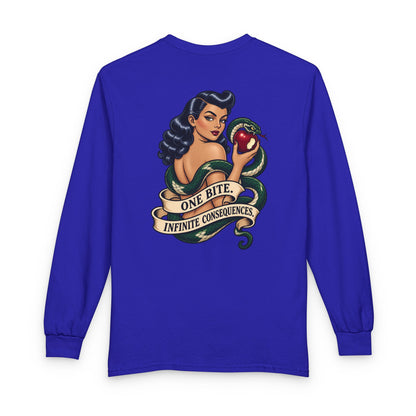 Eve Pin Up, One Bite Infinite Consequences - Long Sleeve T-Shirt