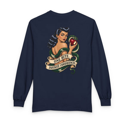 Eve Pin Up, One Bite Infinite Consequences - Long Sleeve T-Shirt