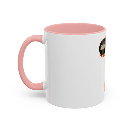 Pinup Bombshell Accent Coffee Mug — Retro 'BANG' Pin-Up Design