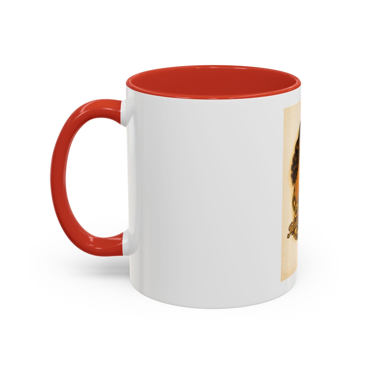 Vintage Pin-Up Coffee Mug – "One Bite Infinite Consequences" Retro Design