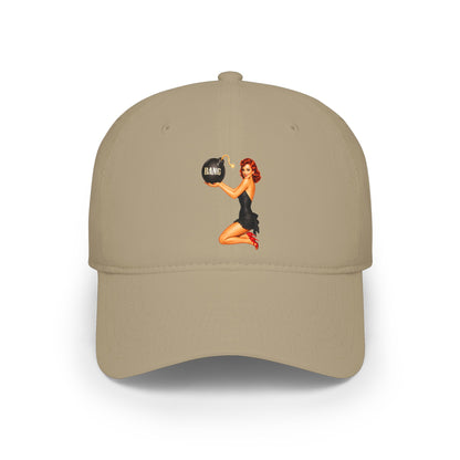 Pinup Girl Vintage Baseball Cap — Retro "Babe" Embroidered Low Profile Hat