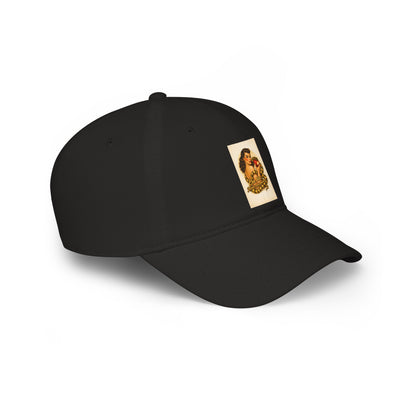 Vintage Pin-Up Rose Patch Baseball Cap