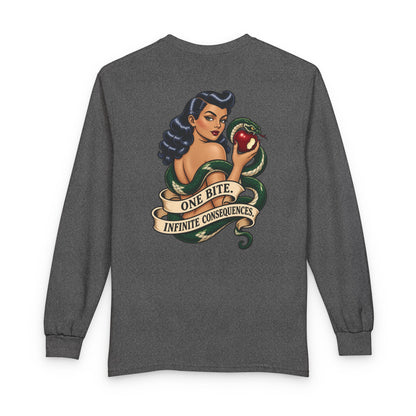 Eve Pin Up, One Bite Infinite Consequences - Long Sleeve T-Shirt