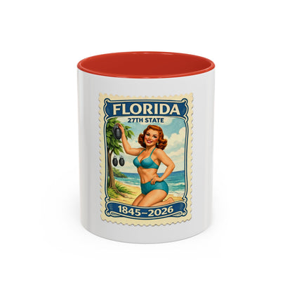 Florida Vintage Pin-Up Coffee Mug — 11/15oz Accent Mug (1845–2026)