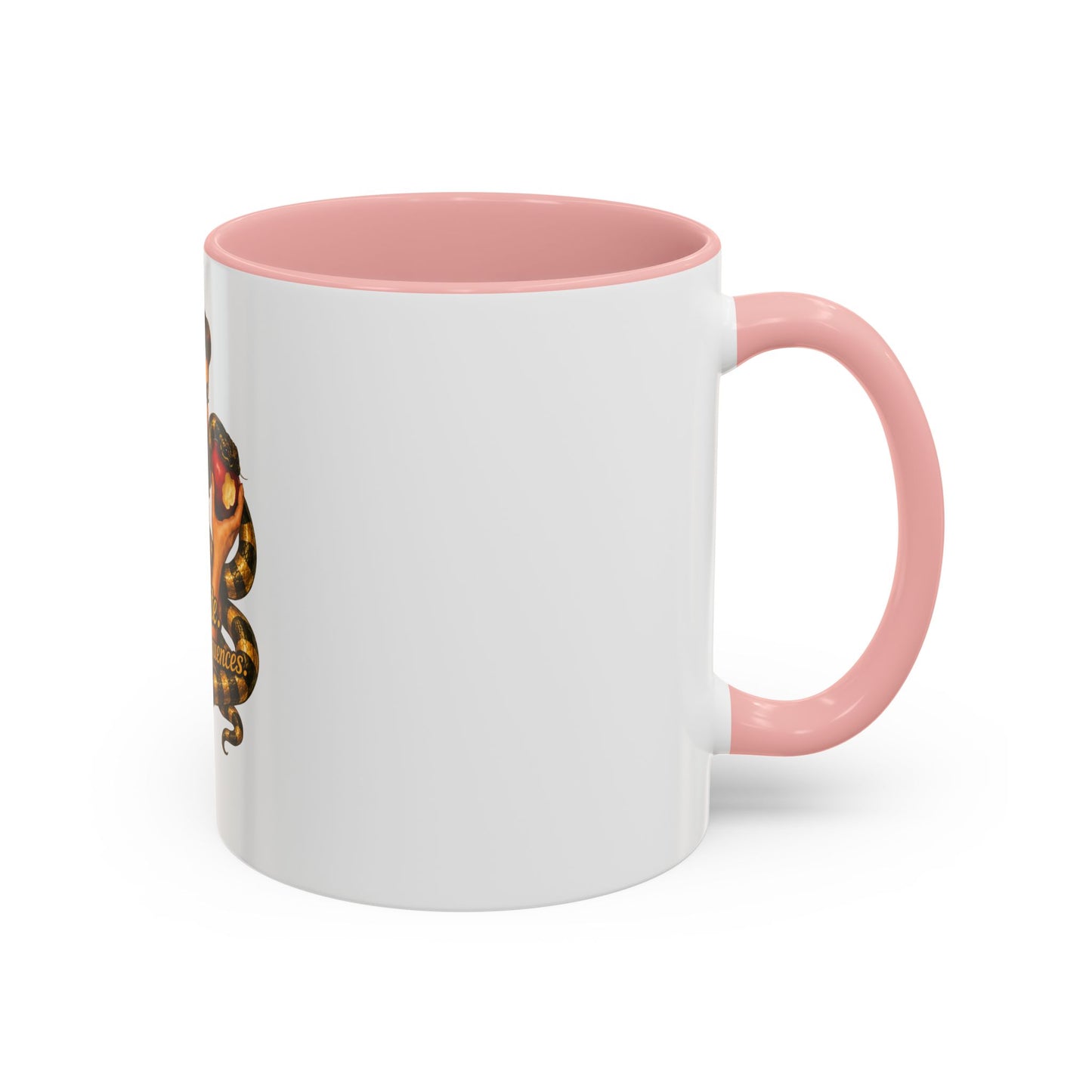 Vintage Pinup Coffee Mug — "One Bite... Infinite Consequences"