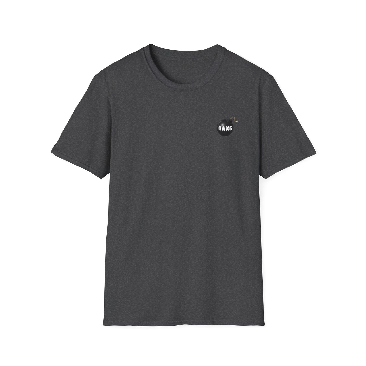 Bomb Graphic T‑Shirt — Minimal 'BANG' Pocket Design