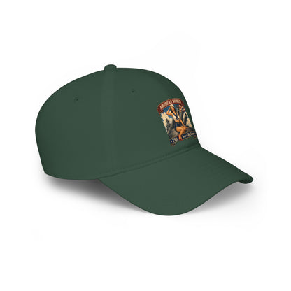 Low Profile Baseball Cap — "American Women" Vintage Pin-Up Patch