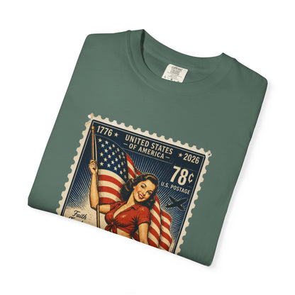 Vintage Patriotic Stamp T-Shirt