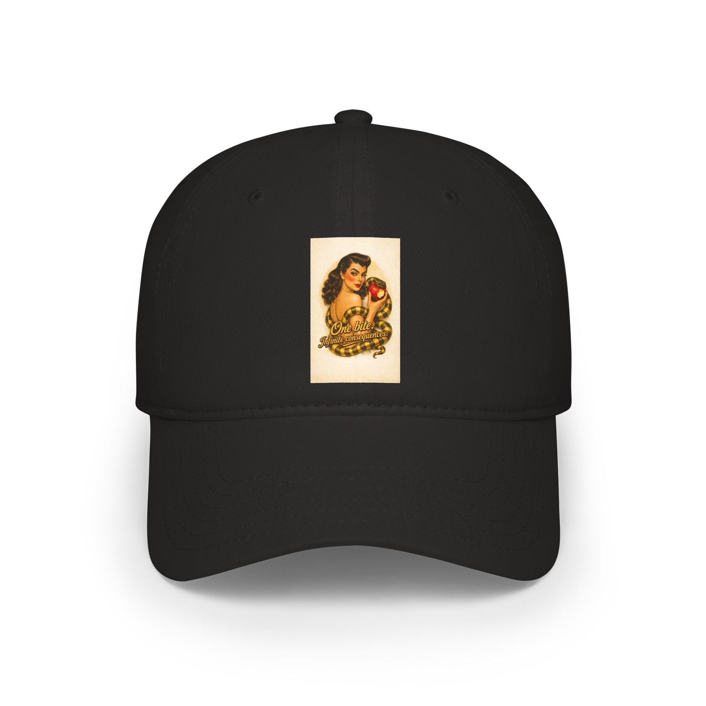 Vintage Pin-Up Rose Patch Baseball Cap