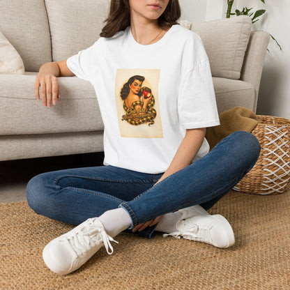 Pin-Up Poison Apple T-Shirt — "One Bite" Retro Graphic Tee