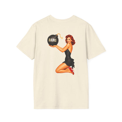 Bomb Graphic T‑Shirt — Minimal 'BANG' Pocket Design
