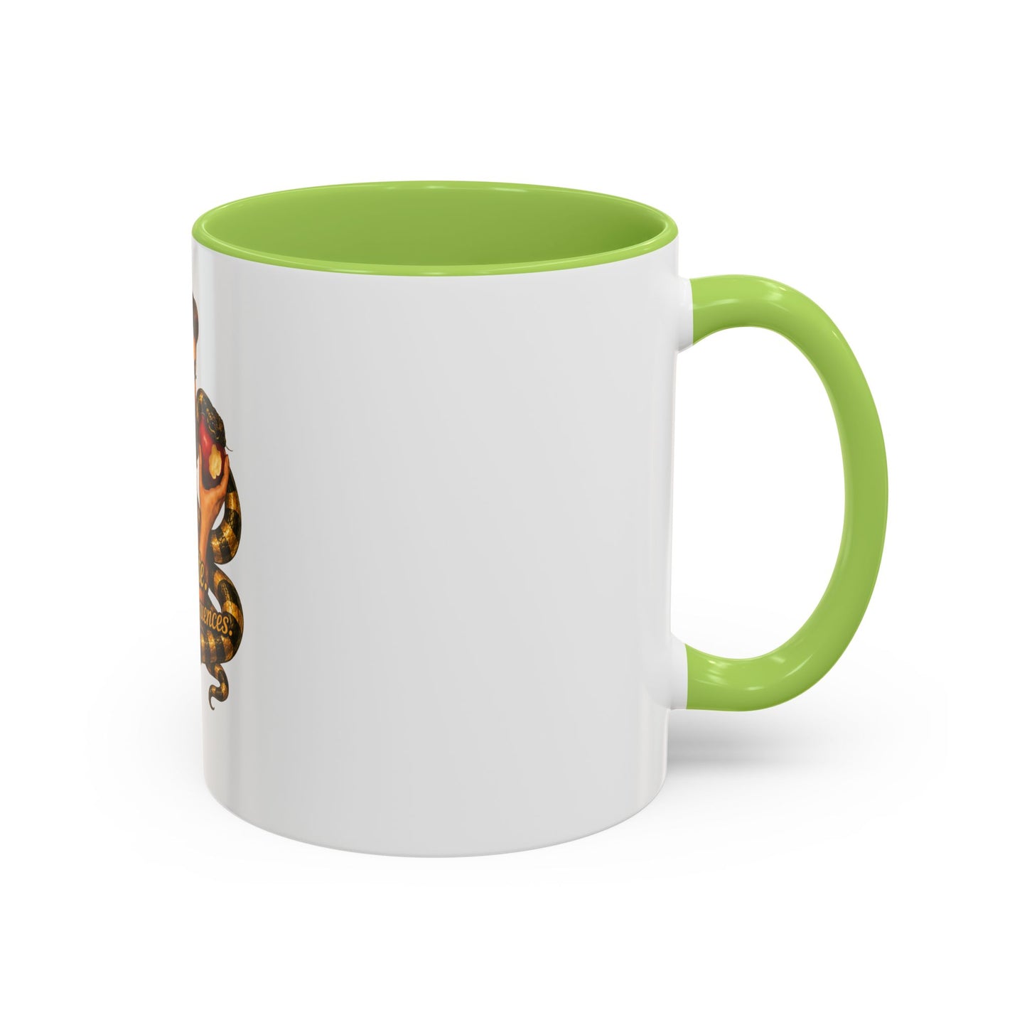 Vintage Pinup Coffee Mug — "One Bite... Infinite Consequences"