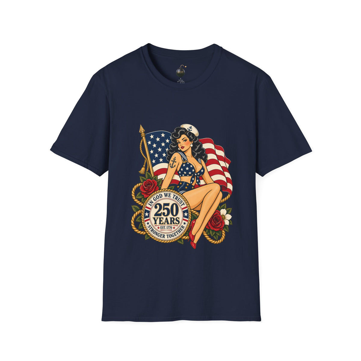 Vintage pin up sailor-patriotic