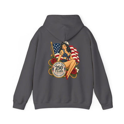Vintage pin up sailor-patriotic-Hoodie