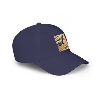 Vintage Pinup 'Don't Let Your Feelings Become Felonies' Baseball Cap