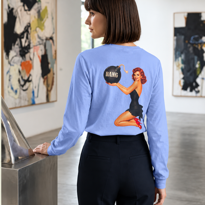 Patriot Pin Up Bang Babe - Long Sleeve T-Shirt
