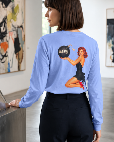 Patriot Pin Up Bang Babe - Long Sleeve T-Shirt
