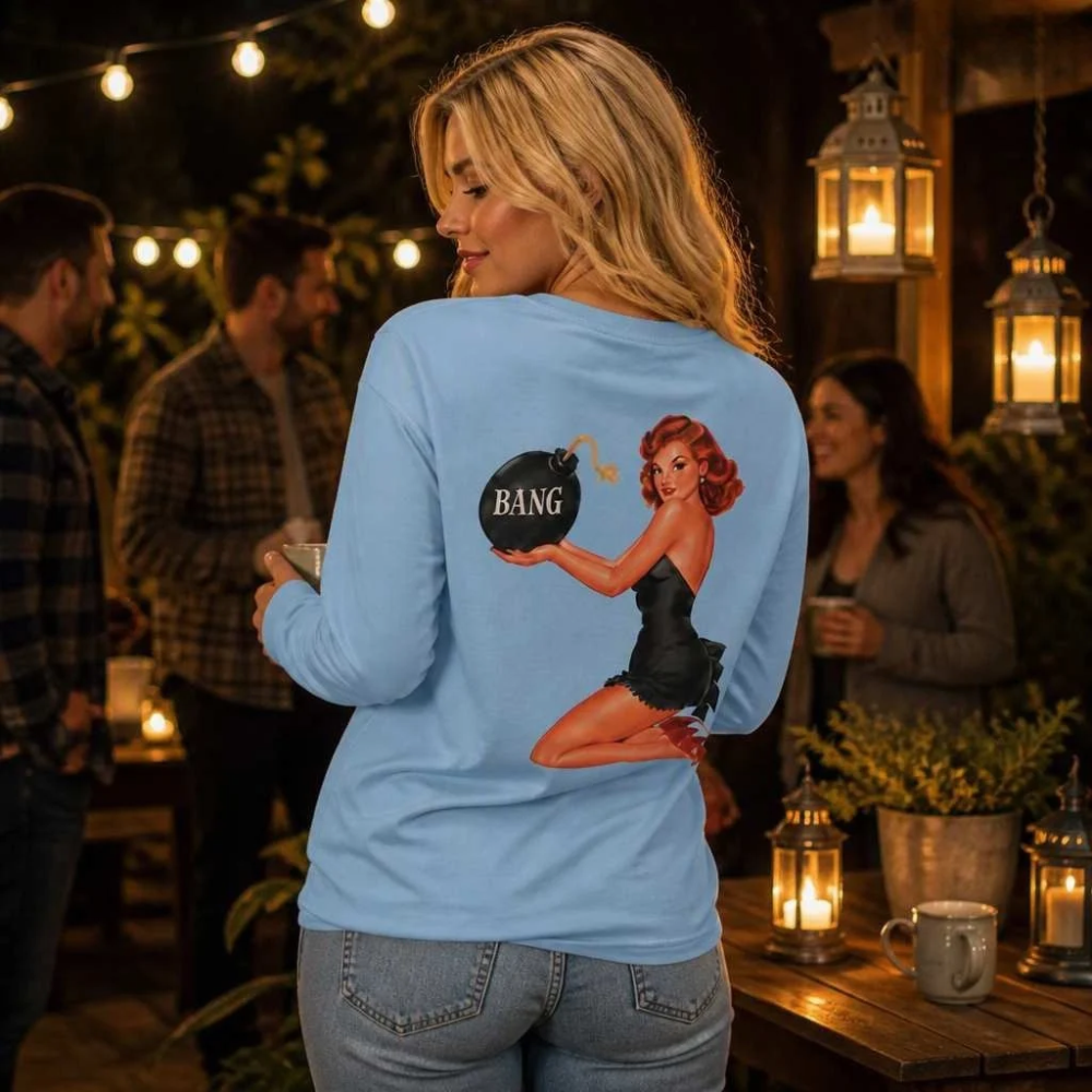 Vintage American Bang Pin Up - Hoodie