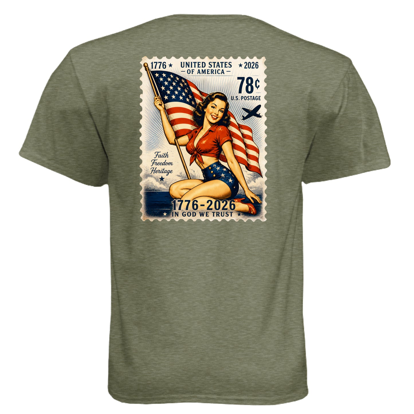 MILITARY GREEN - 6010 - BACK