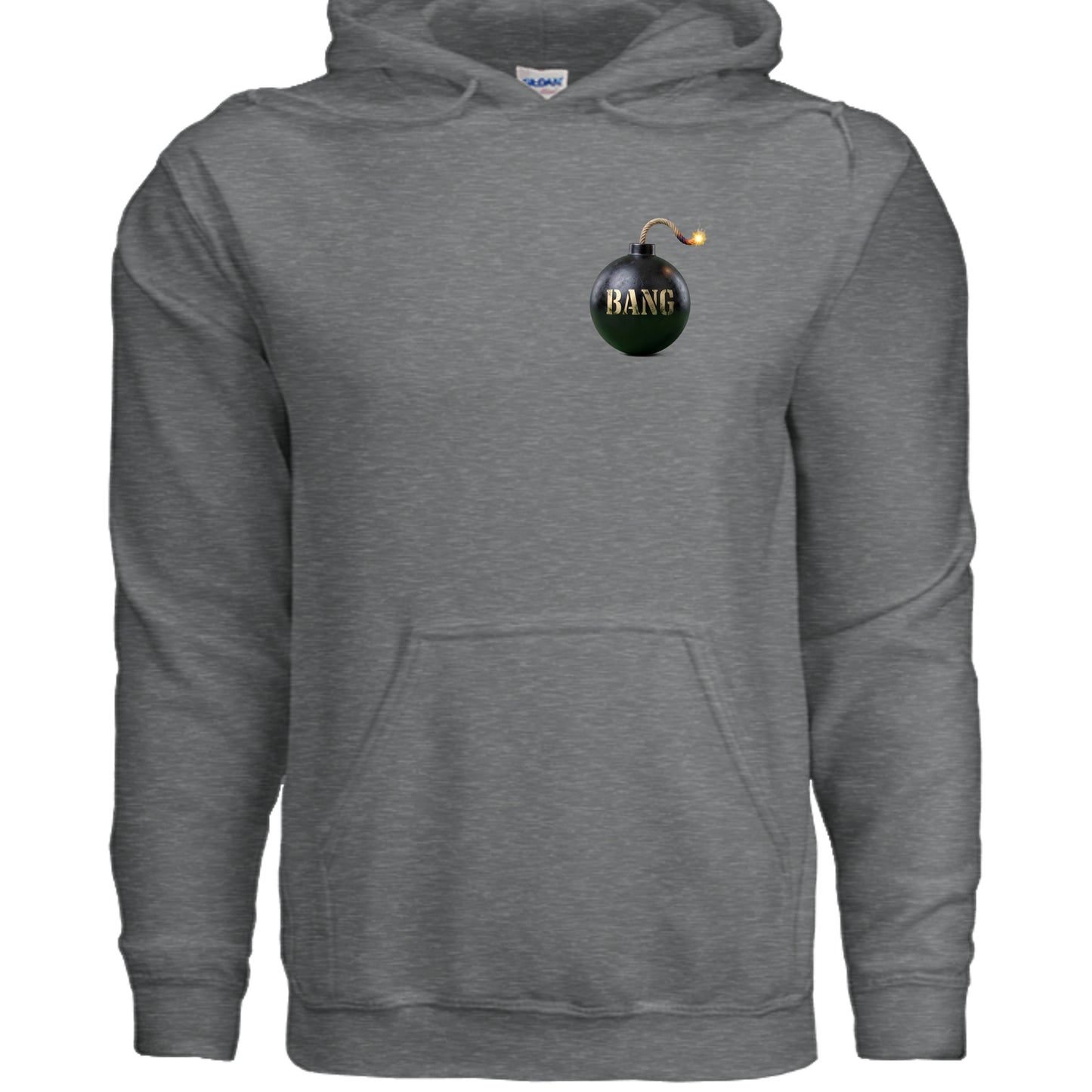 Fan Charcoal Heather - G185 - FRONT