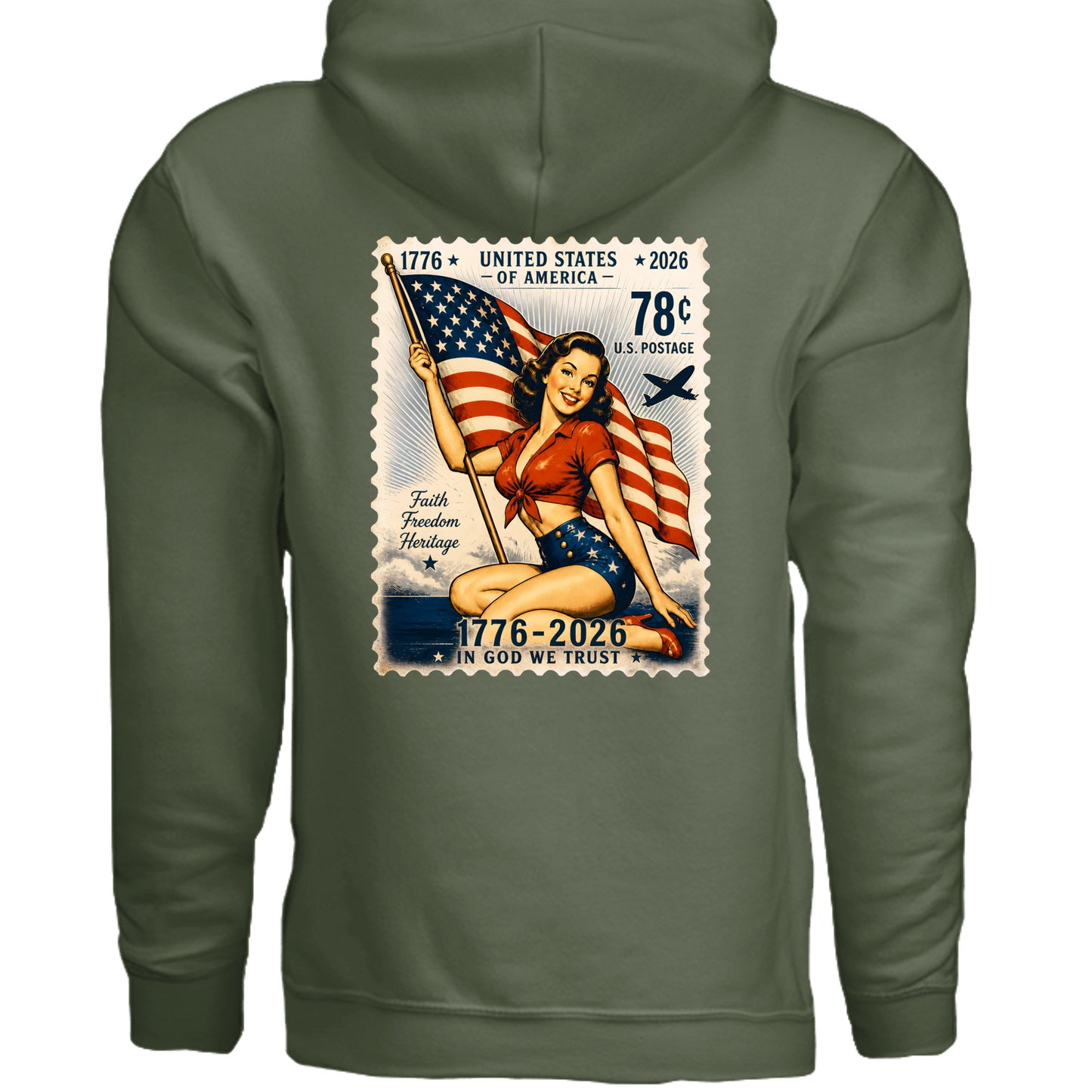 MILITARY GREEN - G185 - BACK