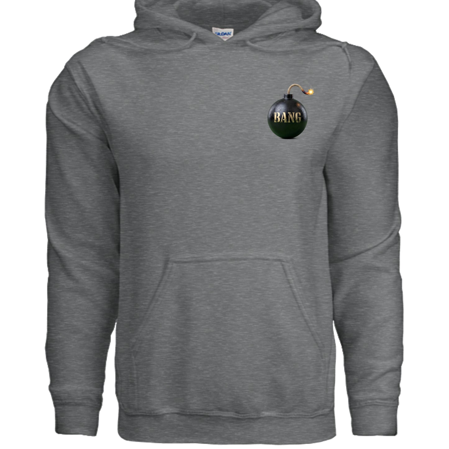 Fan Charcoal Heather - G185 - FRONT